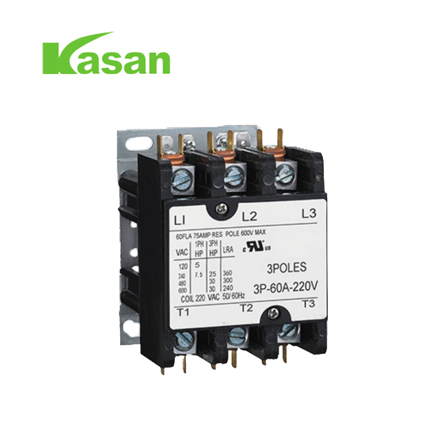 Penyentuh udara 30A 3P yang disahkan UL untuk HVAC 24V/120V/240V/277V/480V